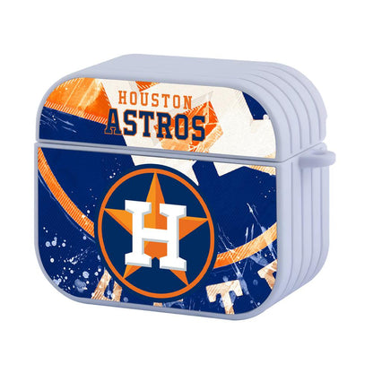 Houston Astros MLB Logo on Banner Apple Airpods 4 Case White