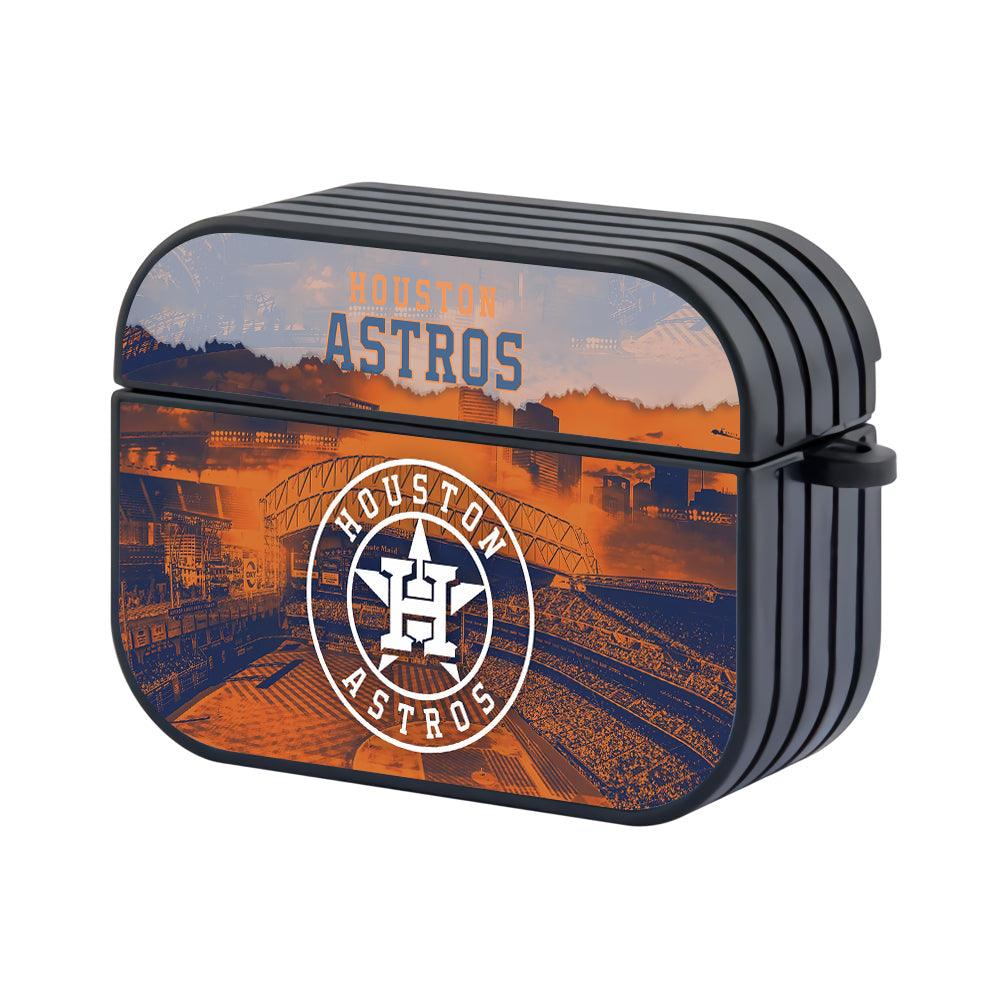 Houston Astros Shining Apple Airpods Pro 3 Case Black