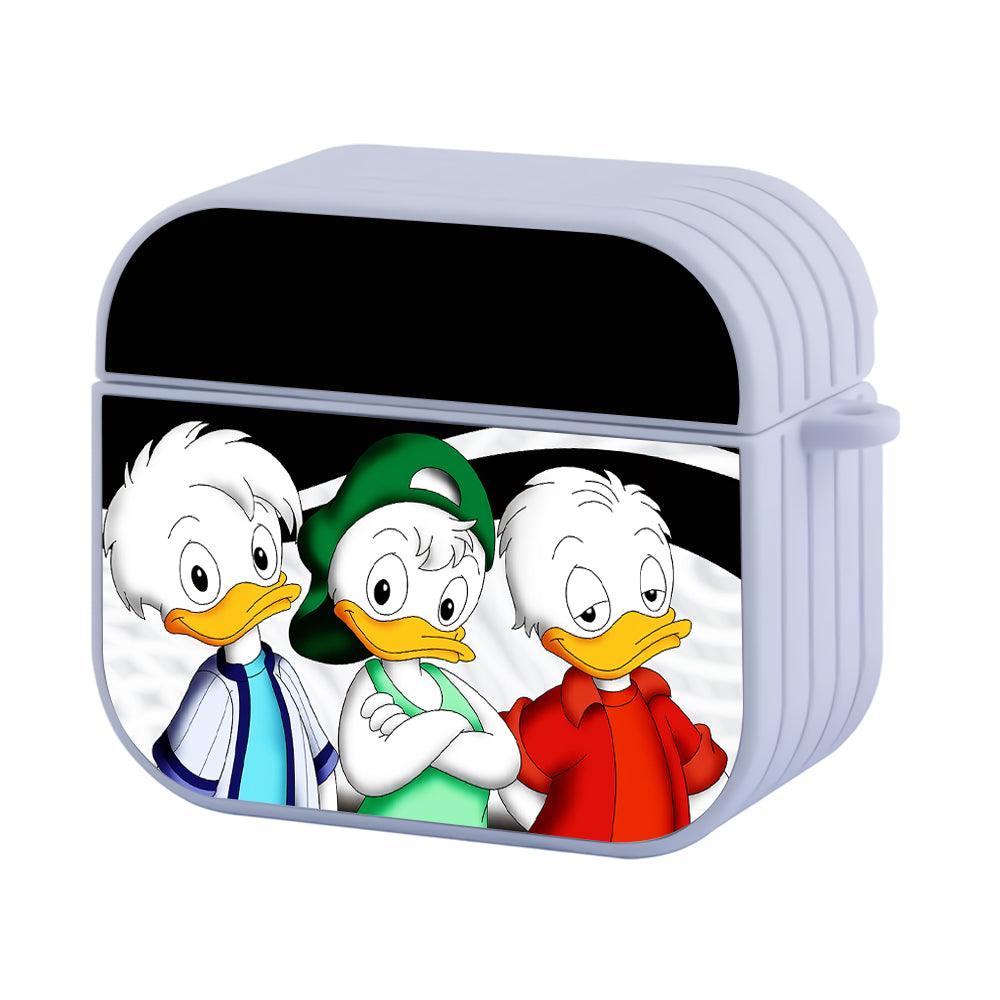 Huey, Dewey, and Louie Duck Cartoons Apple Airpods 4 Case White