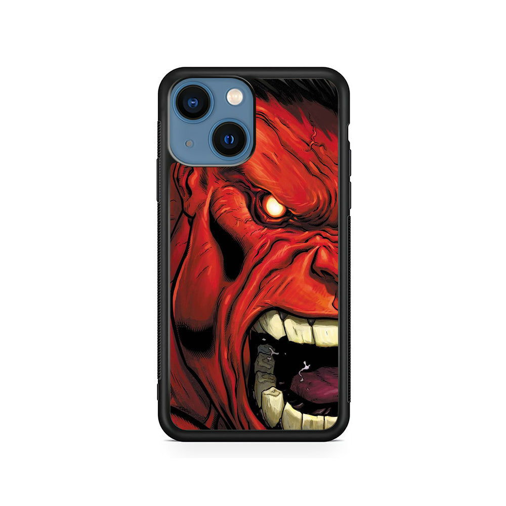 Hulk Red Half Face iPhone 15 Plus Case - Carneyforia