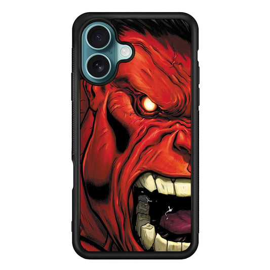 Hulk Red Half Face iPhone 17 Case