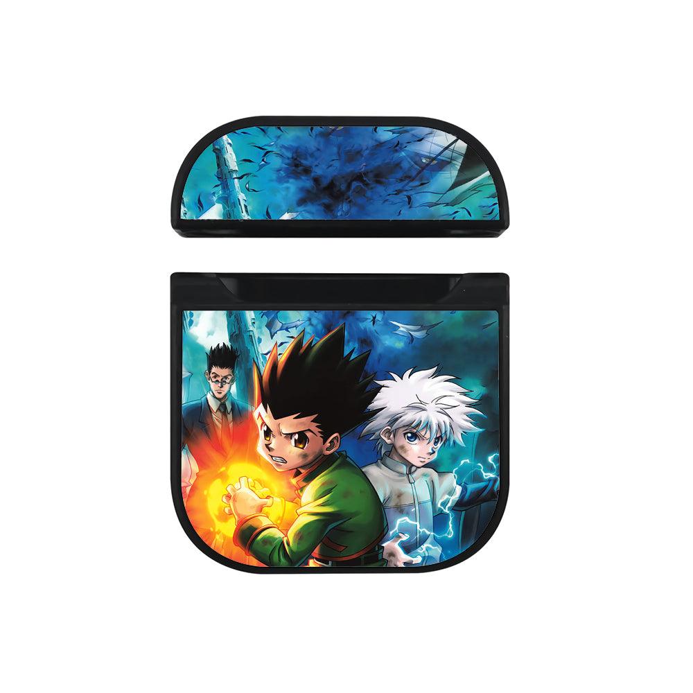 Hunter x Hunter Fire and Lightning Apple Airpods Case Black