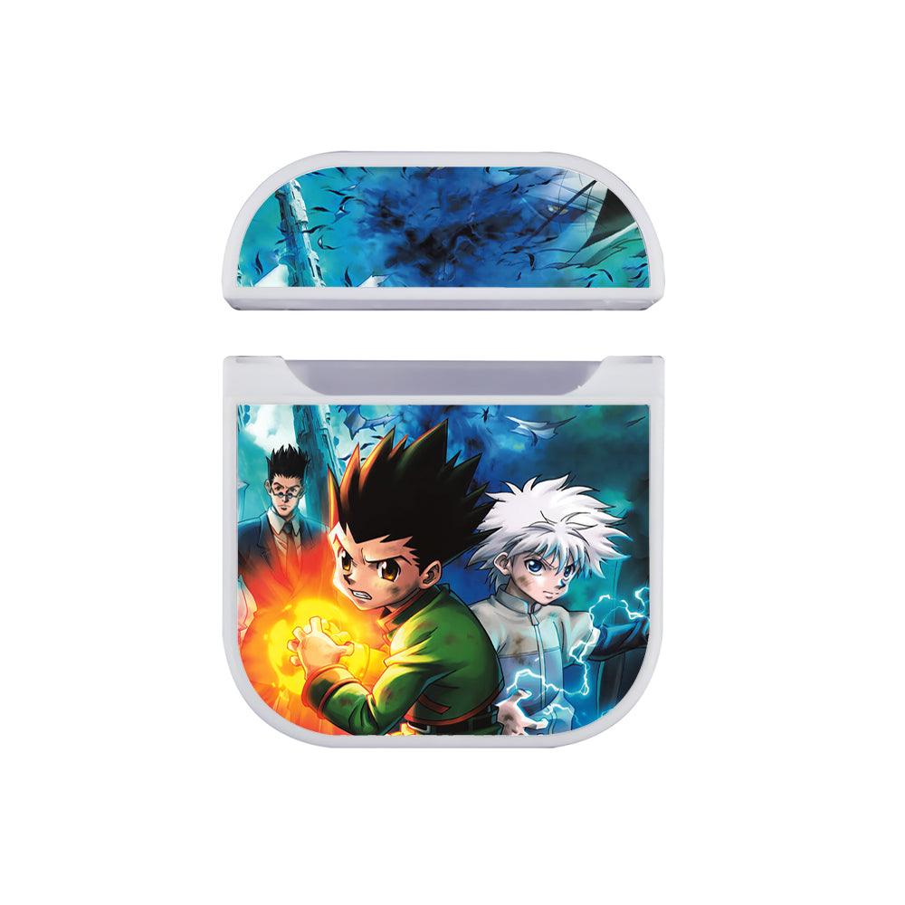 Hunter x Hunter Fire and Lightning Apple Airpods Case White