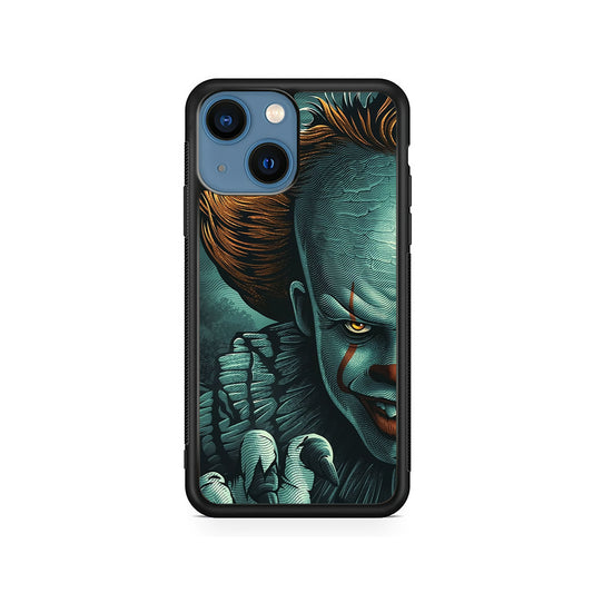 IT Half Face iPhone 15 Case