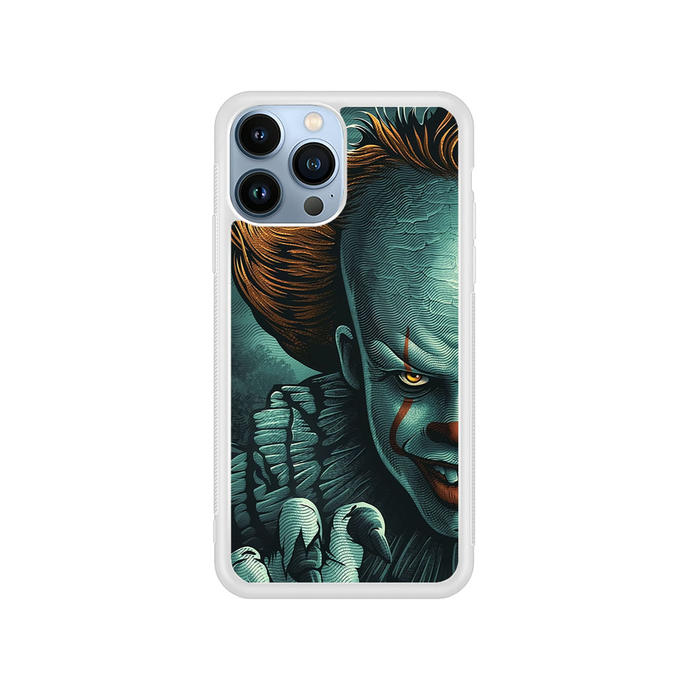 IT Half Face iPhone 14 Pro Case