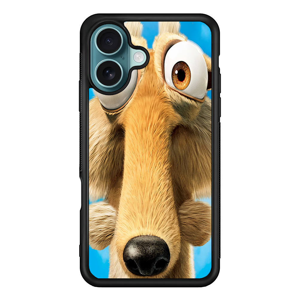 Ice Age Scrat Close Up iPhone 16 Plus Case