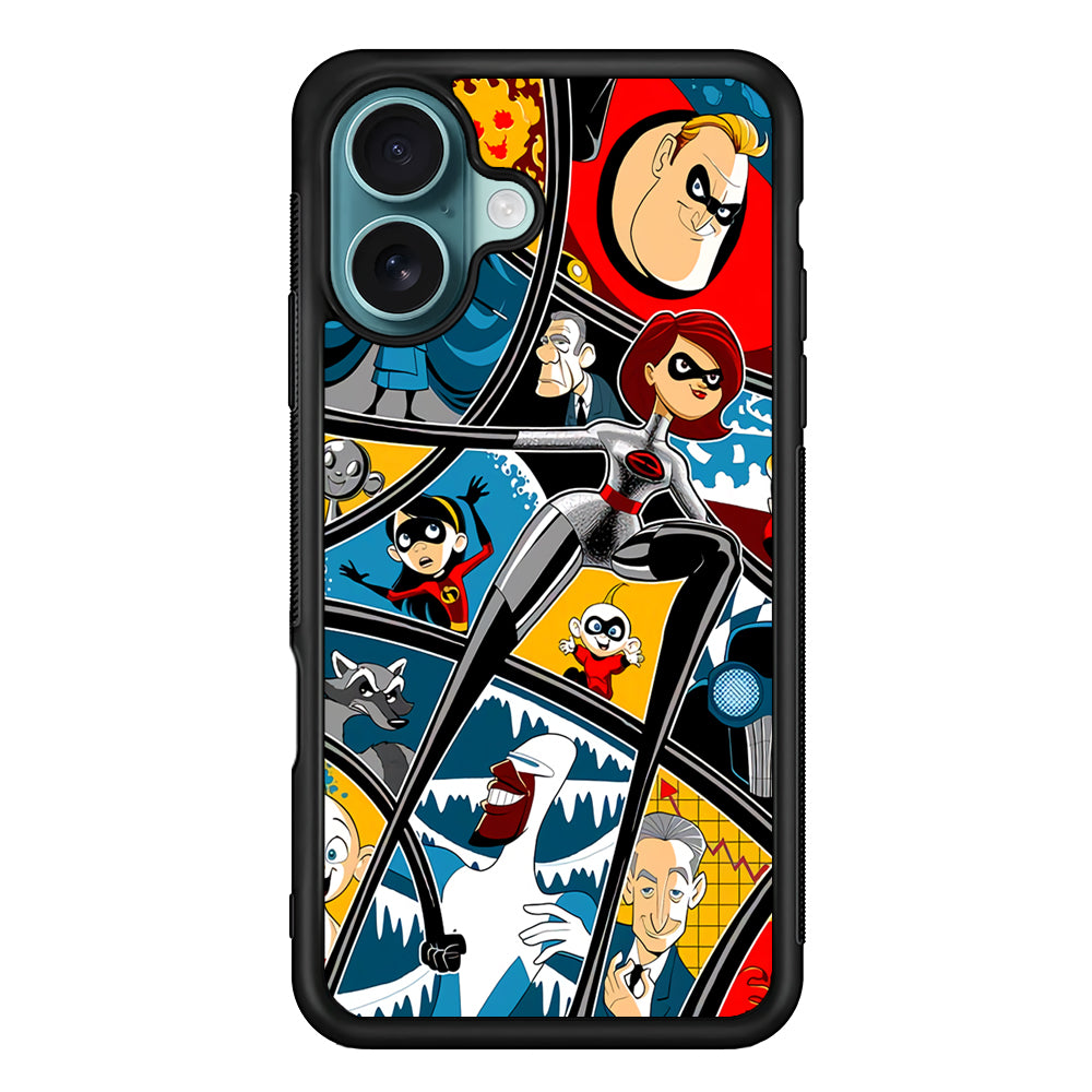 Incredibles Action Moment iPhone 16 Plus Case