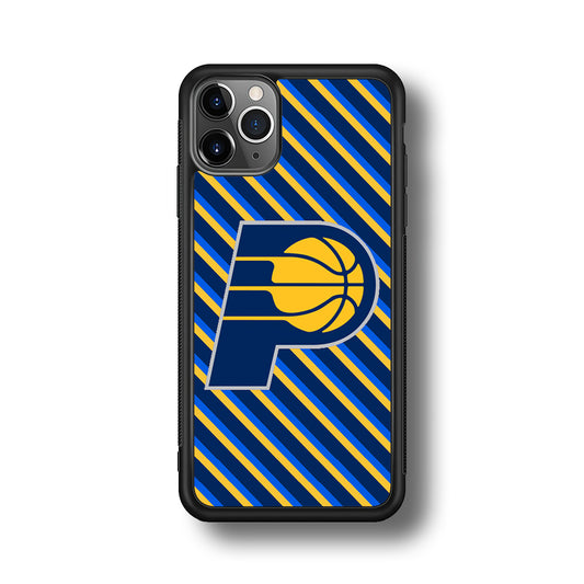 Indiana Pacers Stripe Of Colour iPhone 11 Pro Max Case