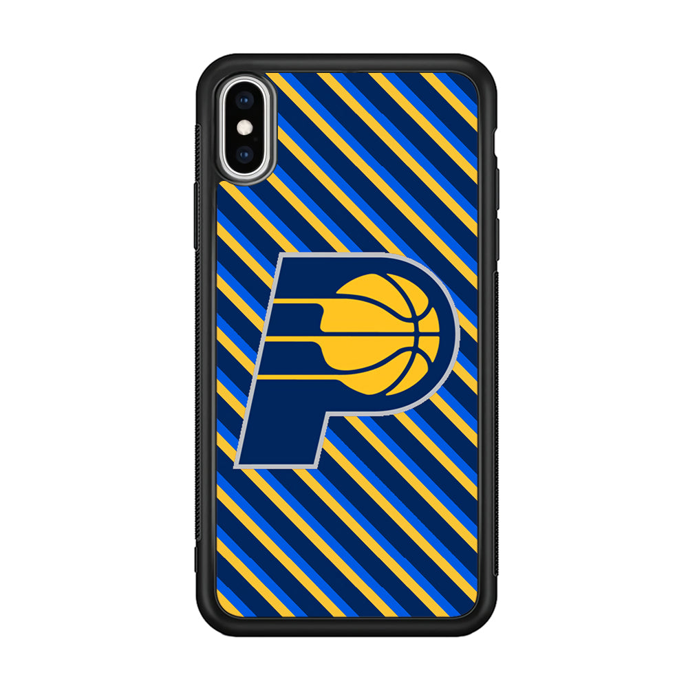 Indiana Pacers Stripe Of Colour iPhone XS Case