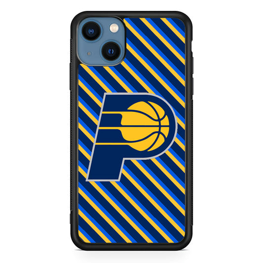 Indiana Pacers Stripe Of Colour iPhone 14 Plus Case - Carneyforia