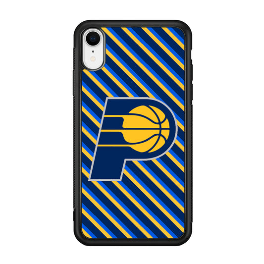Indiana Pacers Stripe Of Colour iPhone XR Case