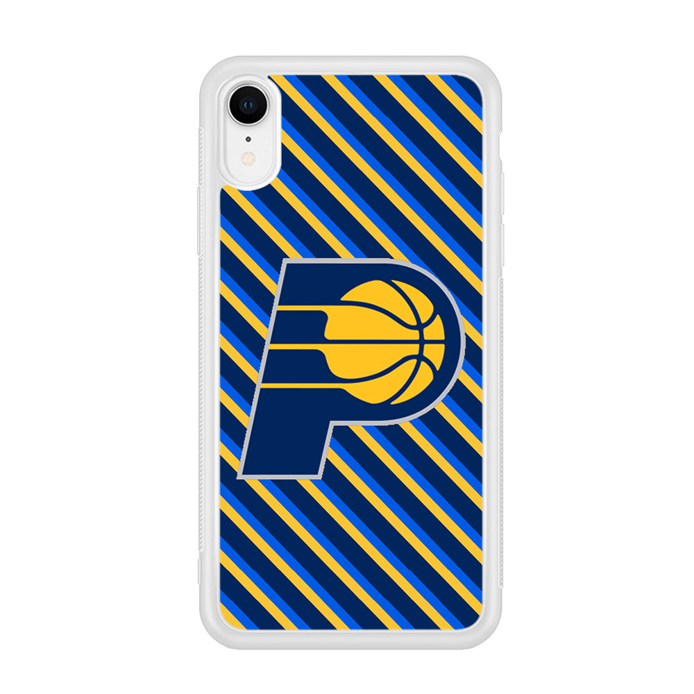 Indiana Pacers Stripe Of Colour iPhone XR Case