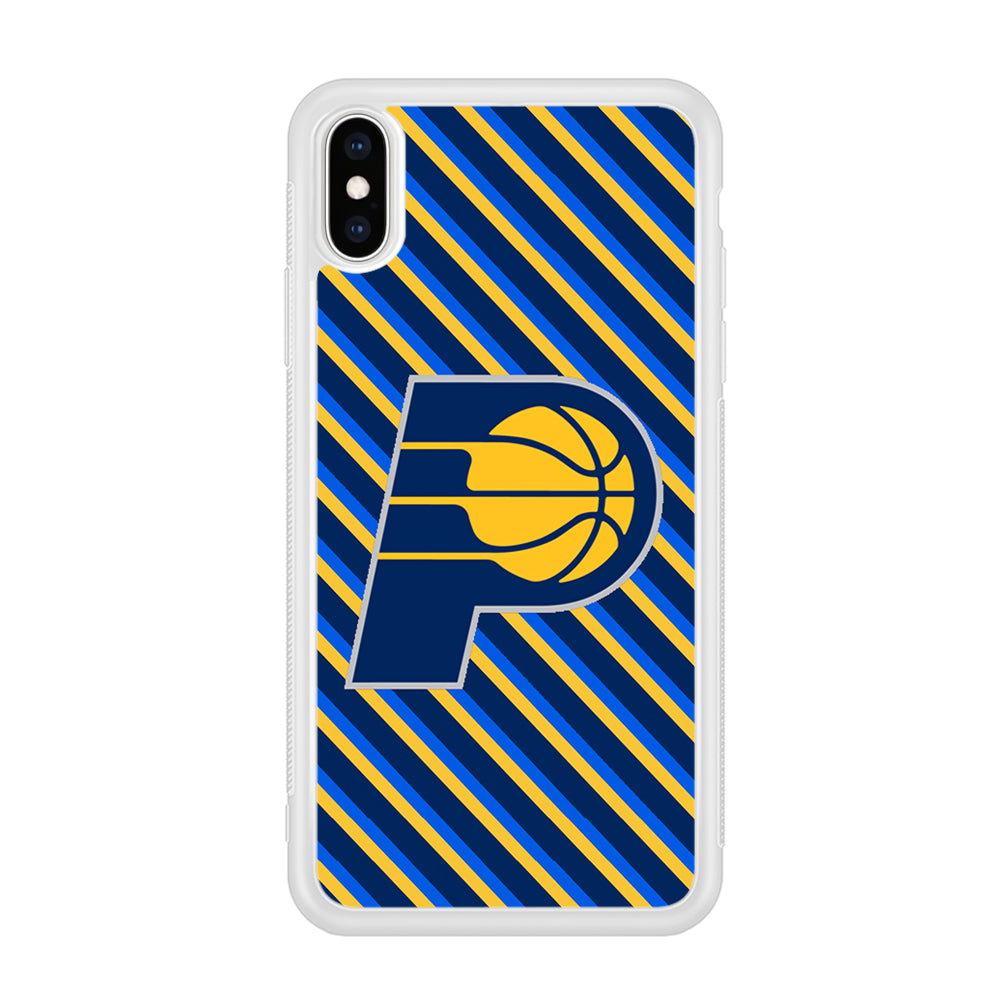 Indiana Pacers Stripe Of Colour iPhone XS Case