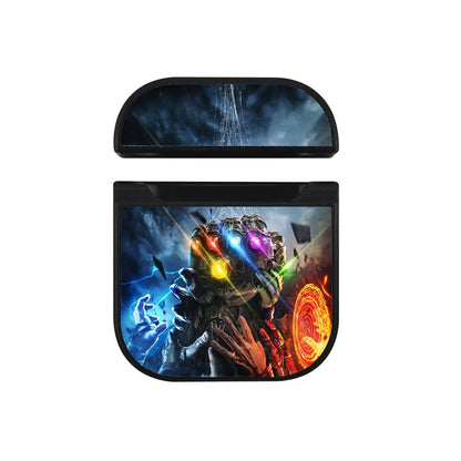 Infinity Gauntlet Avengers Apple Airpods Case Black
