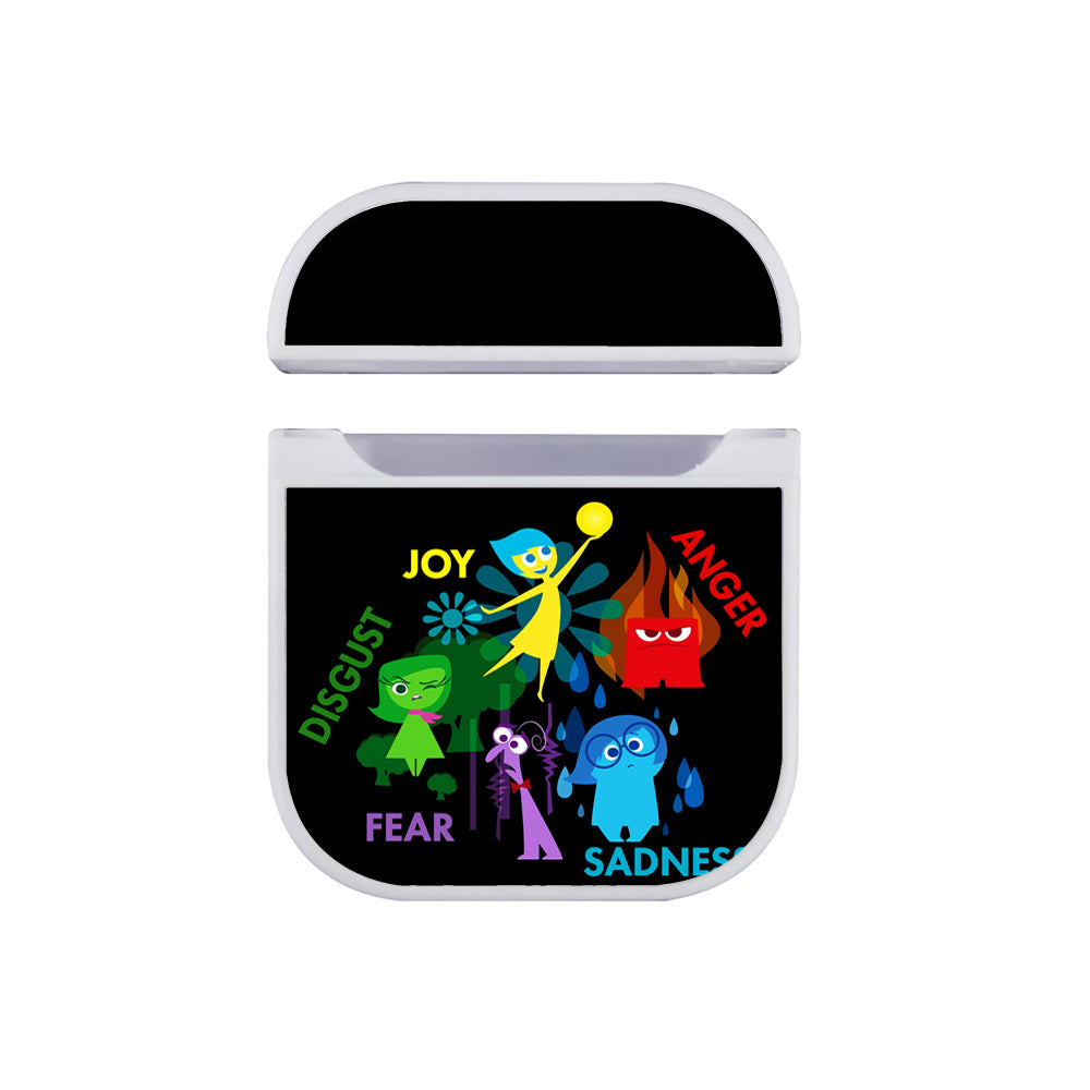 Inside Out Character Type Apple Airpods Case White