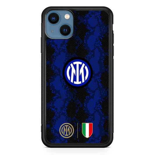 Internazionale Milano Pattern Jersey iPhone 15 Plus Case - Carneyforia