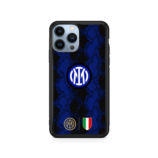 Internazionale Milano Pattern Jersey iPhone 14 Pro Case