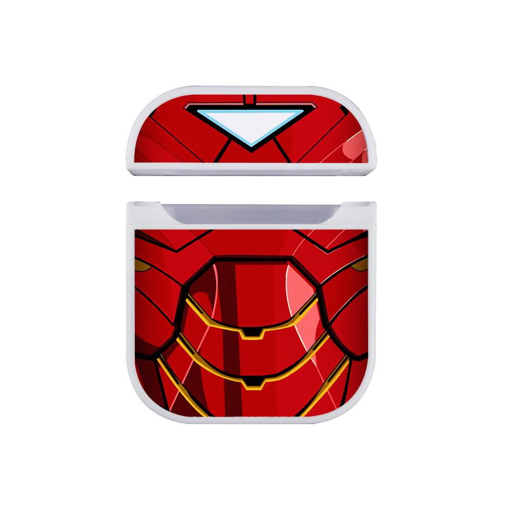 Ironman Suit Apple Airpods Case White