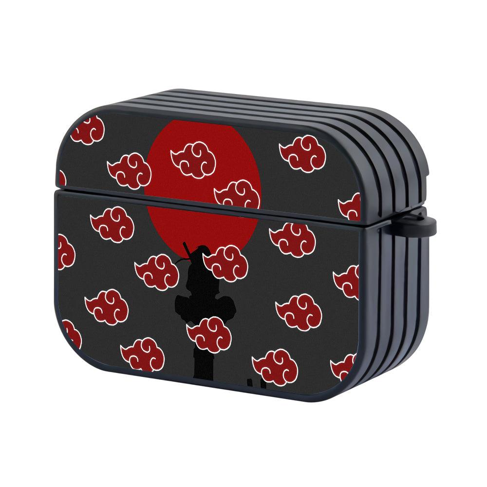 Itachi Uchiha Silhouette Symbol Apple Airpods Pro Case Black
