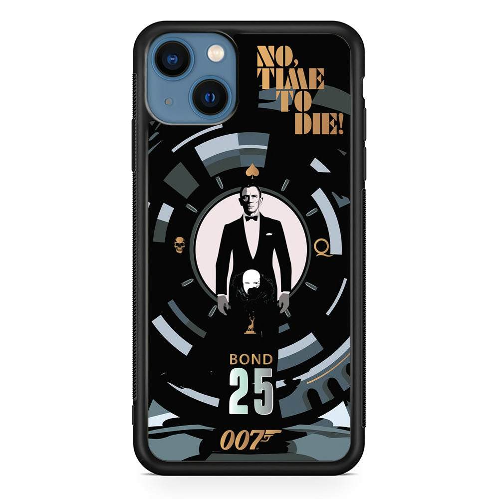 James Bond Poster of No Time To Die iPhone 15 Case - Carneyforia