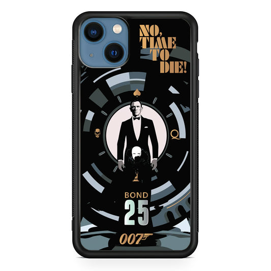 James Bond Poster of No Time To Die iPhone 15 Case - Carneyforia