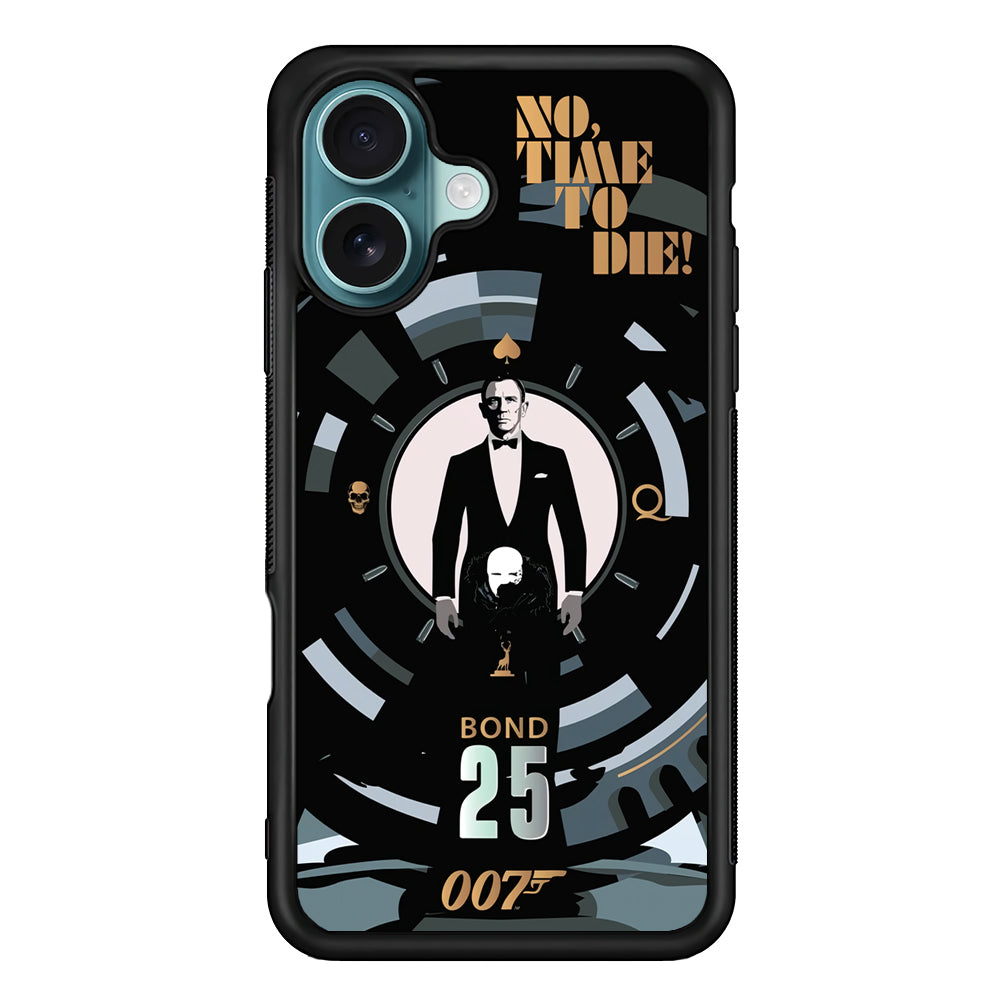 James Bond Poster of No Time To Die iPhone 16 Plus Case
