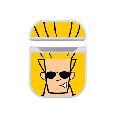 Johnny Bravo Close Up Face Apple Airpods Case White