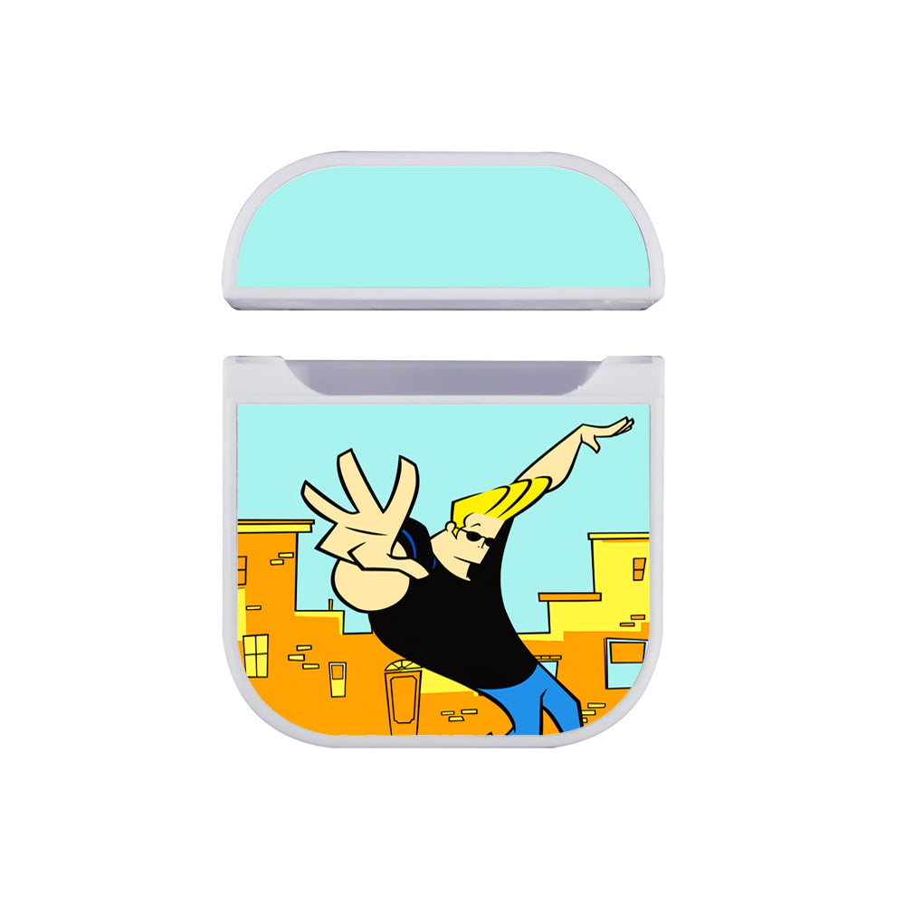 Johnny Bravo Dance City Apple Airpods Case White