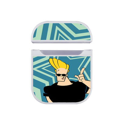 Johnny Bravo Star Apple Airpods Case White