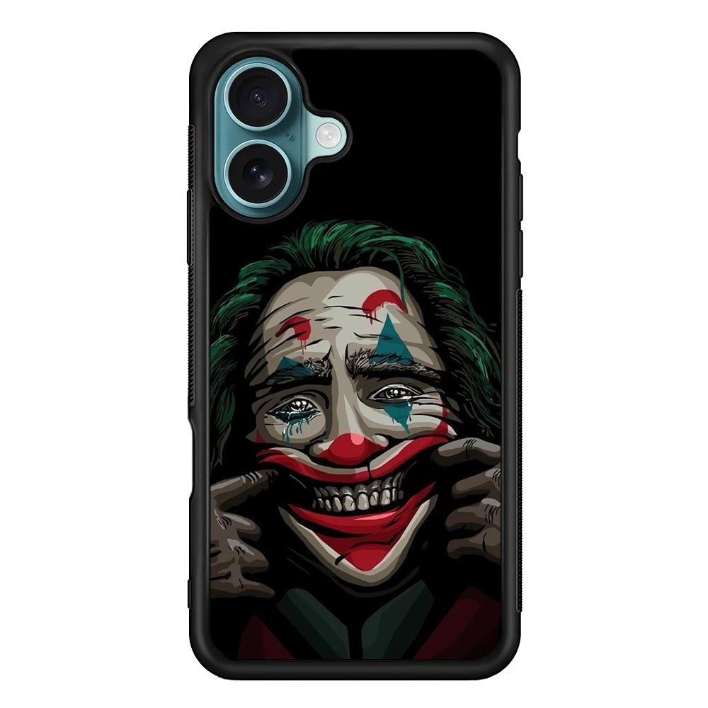 Joker Fake Happy iPhone 16 Plus Case