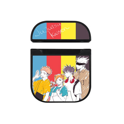 Jujutsu Kaisen Casual Outfit Apple Airpods Case Black