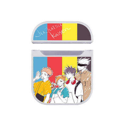 Jujutsu Kaisen Casual Outfit Apple Airpods Case White