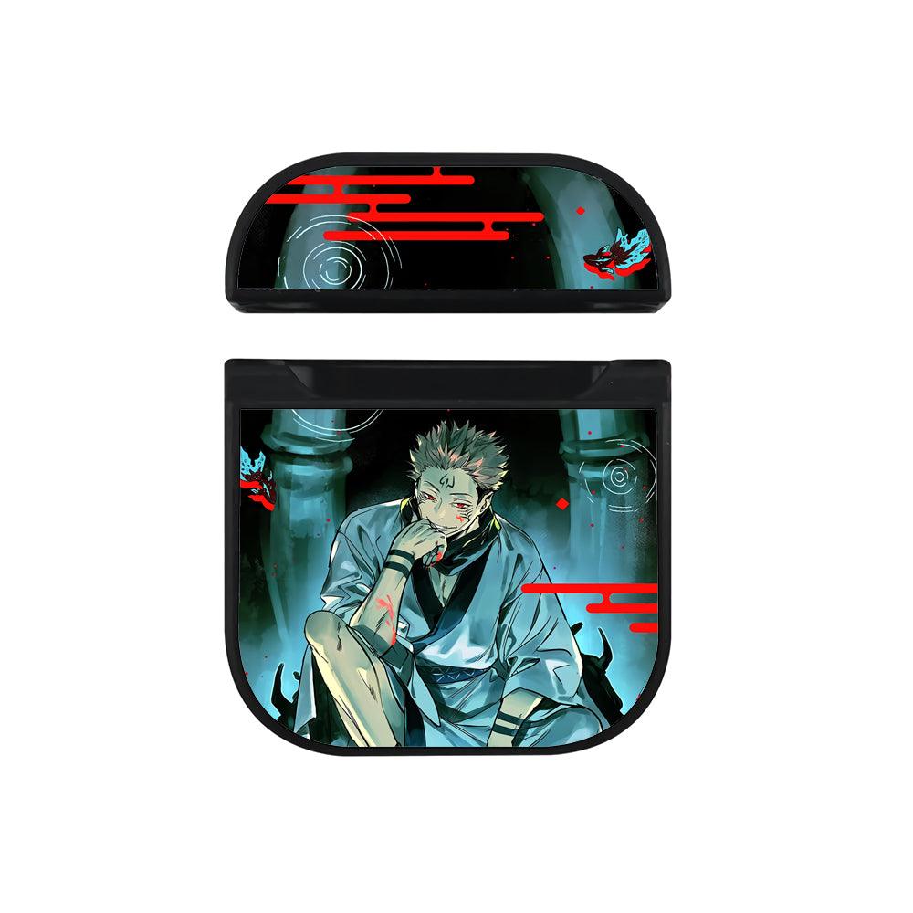 Jujutsu Kaisen Dimension of Sukuna Apple Airpods Case Black