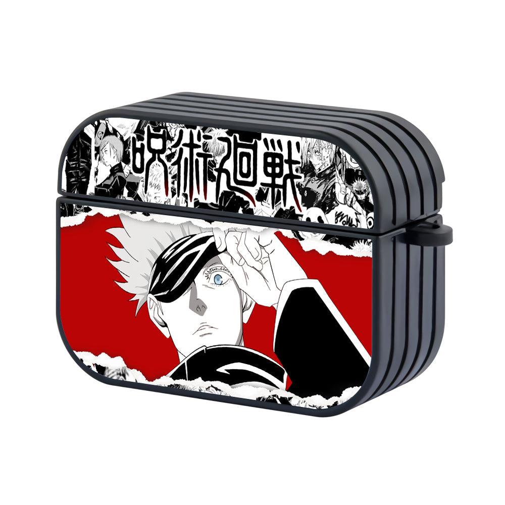 Jujutsu Kaisen Gojo Stare on You Apple Airpods Pro Case Black