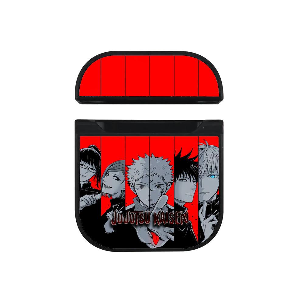 Jujutsu Kaisen Red Spirit Apple Airpods Case Black