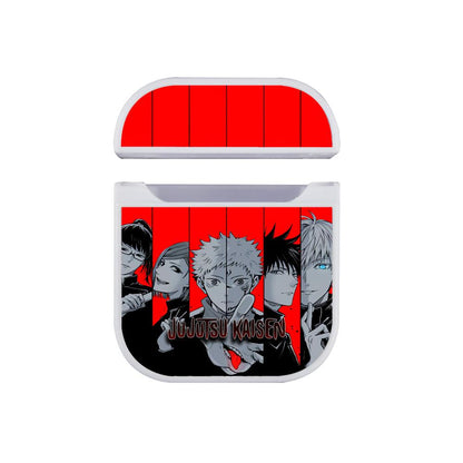 Jujutsu Kaisen Red Spirit Apple Airpods Case White