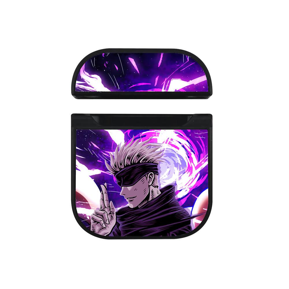 Jujutsu Kaisen Satoru Night Shape Apple Airpods Case Black