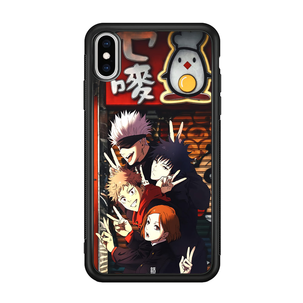 Jujutsu Kaisen Team Go On Vacation iPhone XS Case