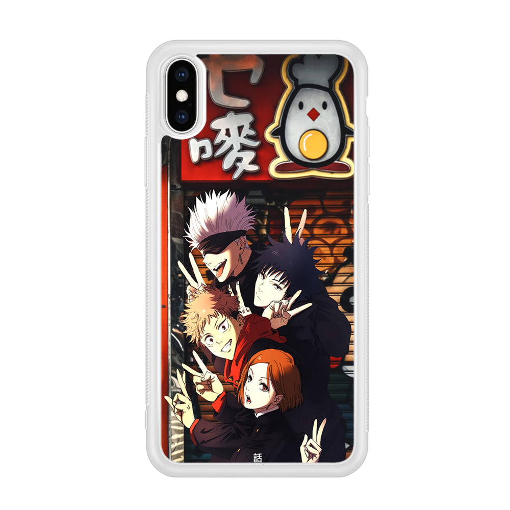 Jujutsu Kaisen Team Go On Vacation iPhone XS Case