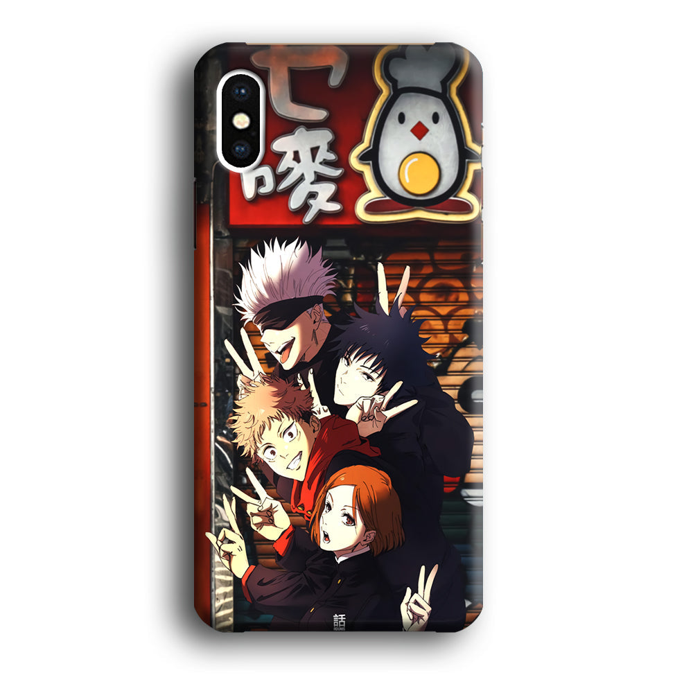 Jujutsu Kaisen Team Go On Vacation iPhone XS Case