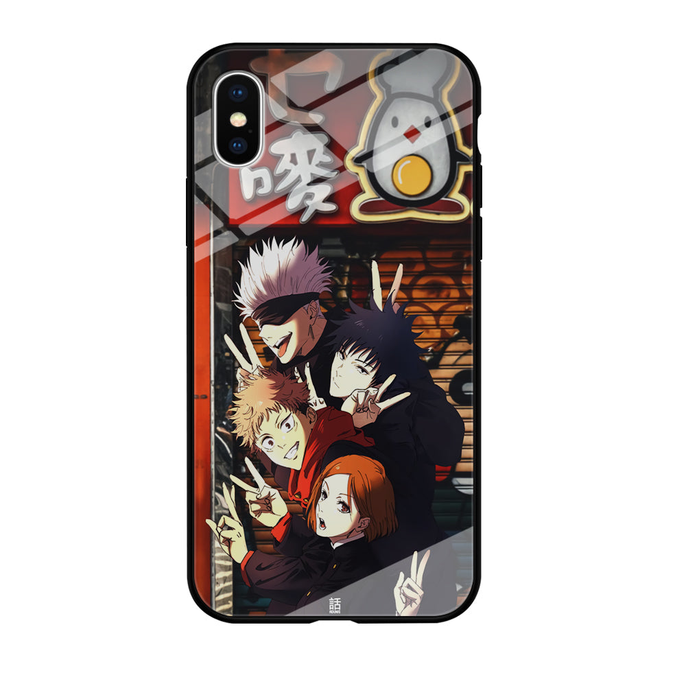 Jujutsu Kaisen Team Go On Vacation iPhone XS Case