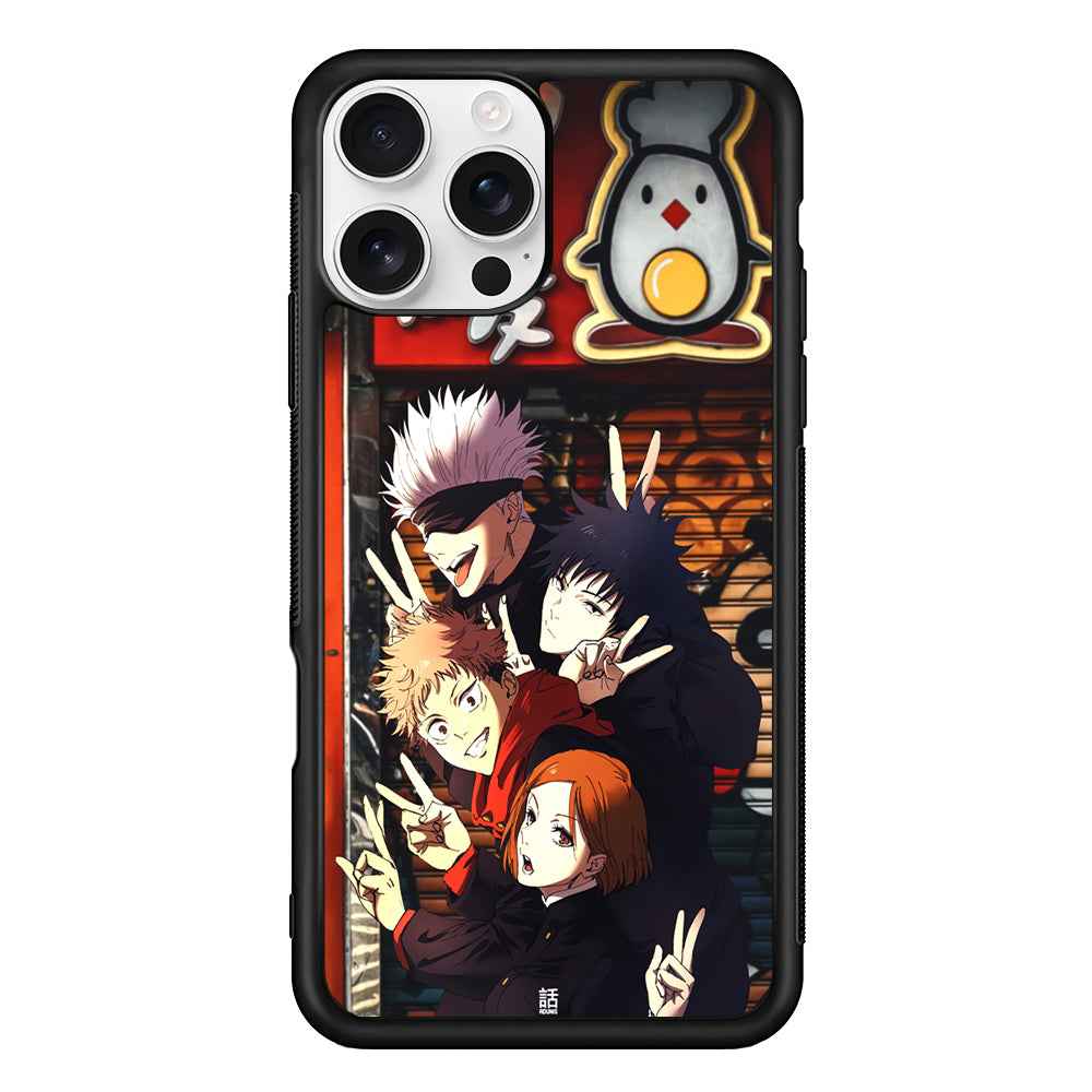 Jujutsu Kaisen Team Go On Vacation iPhone 16 Pro Max Case
