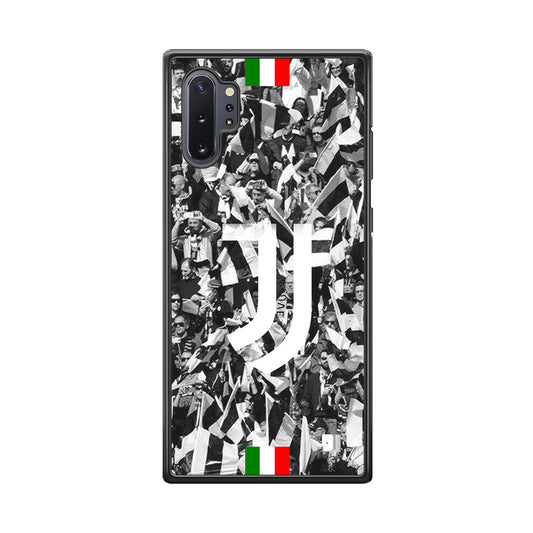 Juventus White and Black Wall of People Samsung Galaxy Note 10 Plus Case