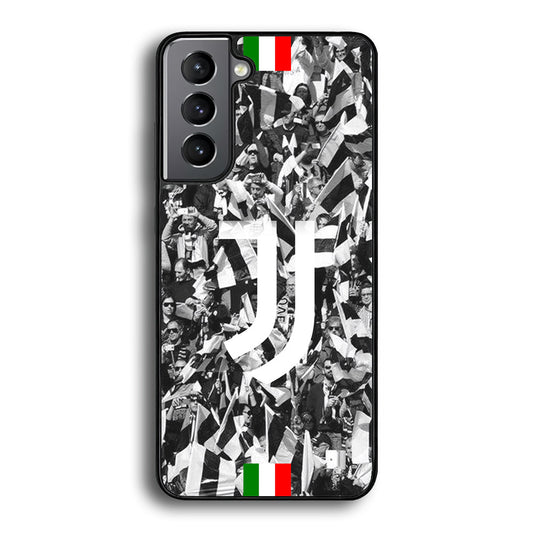 Juventus White and Black Wall of People Samsung Galaxy A16 Case - Carneyforia