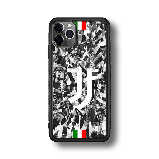 Juventus White and Black Wall of People iPhone 11 Pro Max Case