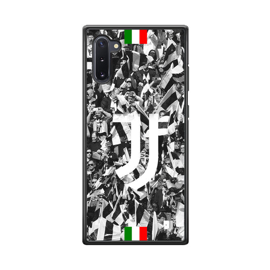 Juventus White and Black Wall of People Samsung Galaxy Note 10 Case
