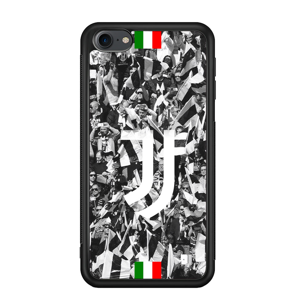 Juventus White and Black Wall of People iPod Touch 6 Case - Carneyforia
