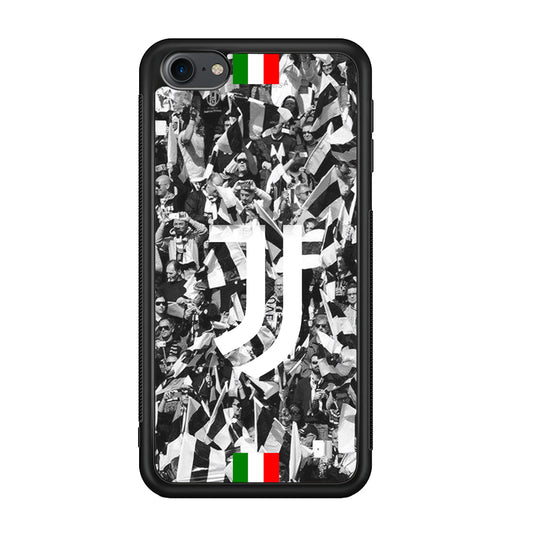 Juventus White and Black Wall of People iPod Touch 6 Case - Carneyforia