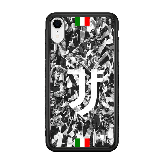 Juventus White and Black Wall of People iPhone XR Case