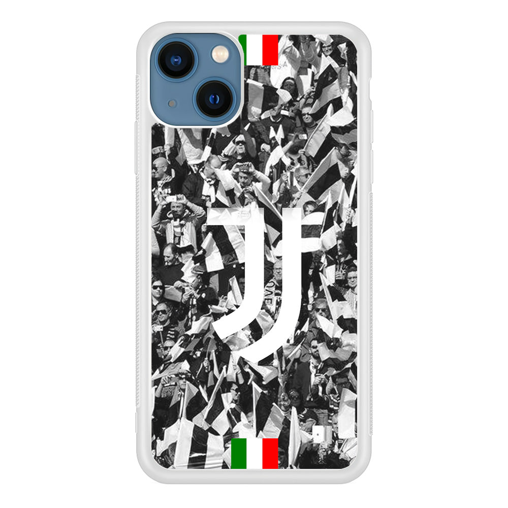 Juventus White and Black Wall of People IPhone 13 Case